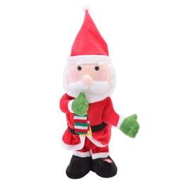 Electric Music Christmas Toy Doll Dancing Singing Glowing Swinging Plush Toy for Kids Adults Santa Claus