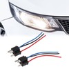 H4 Connector Headlight Holder, 2 Pieces H4 Plug Socket Connection