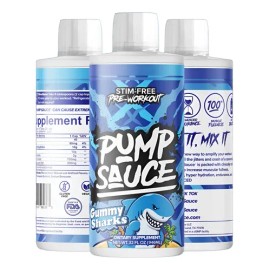 Pre Entrenamiento Glicerol Pump Sauce 32oz 946ml 32/16 Servs Gummy Sharks