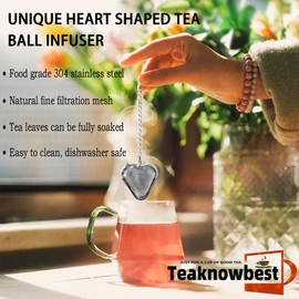3 Pack Tea infuser for loose tea, Reusable tea leaf steeper, Tea diffuser, Stainless Steel Tea Ball + Flag Charm Pendant, Suitable for brewing tea, coffee, spices (National flag+love+cross,3PCS)