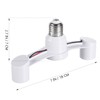 TOVINANNA E27 Light Socket Splitter Dual Heads Lamp Holder Adapter