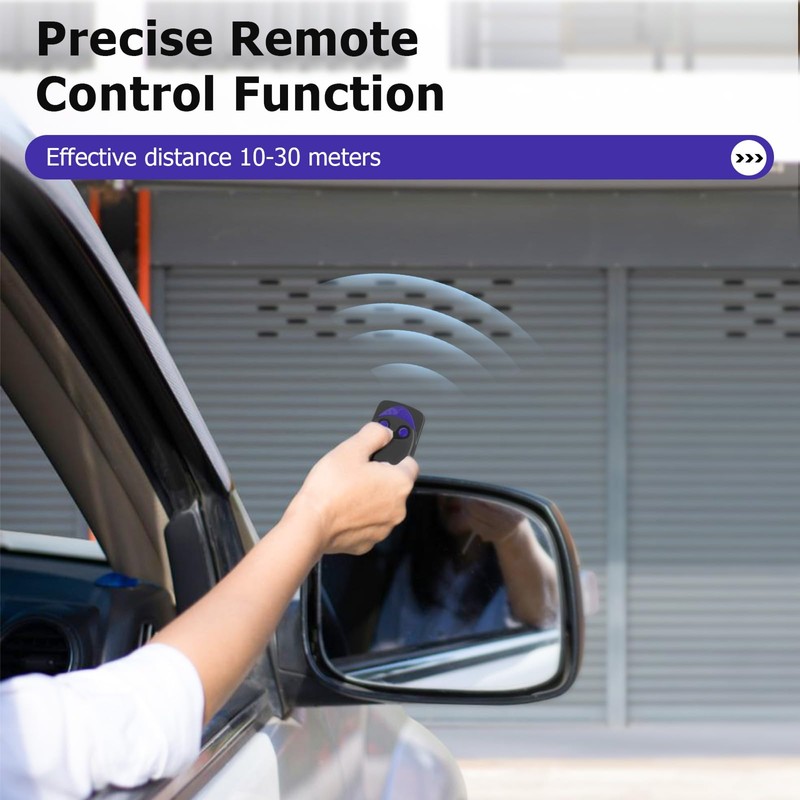 2PCS Garage Door Opener Hand Transmitter Compatible with Nice FLO2