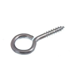 In Screw Eyes 45 mm x 10 (3.9 mm Diameter) BZP Bright Steel Galvanised (Pack of 100)