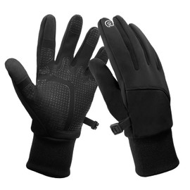 lifwimner Cycling Gloves Men's Warm Winter Gloves Men Women Thermal Touchscreen Gloves Windproof Gloves Women for Running, Cycling, Climbing (M)