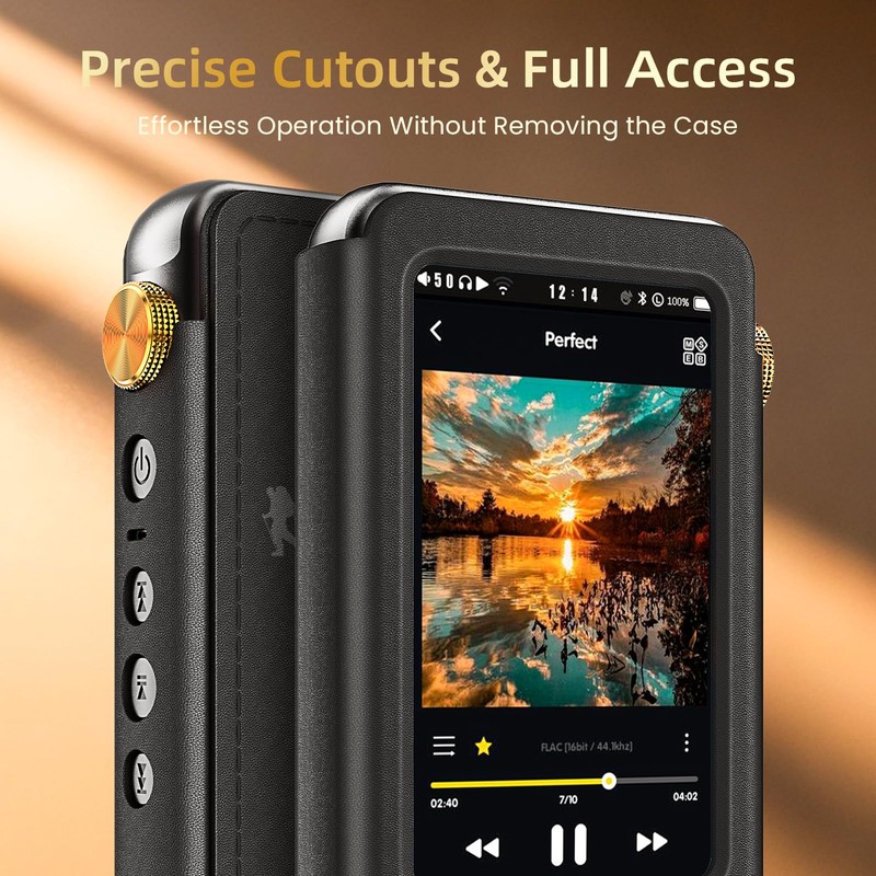 Protective PU Leather Case for H20 Pro Portable HiFi Music