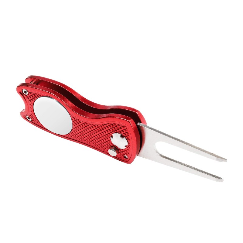 Mile High Life All-Metal Foldable Golf Divot Tool with Pop-up