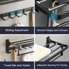 VOLPONE 24 Inch Towel Rack with Towel Bar Holder Foldable