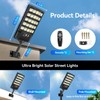 Solar Street Lights Outdoor Waterproof, 20000LM 6500K Motion Sensor LED