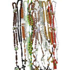 BEST SELLER-12pc Mix Lot wholesale Religious full Rosary Crucifix Cross