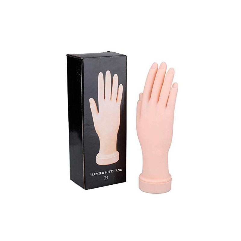Beauticom® Practice Flexible Manicure Mannequin Hand Display with Soft Hand