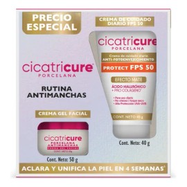 Cicatricure Kit Anti-Manchas Crema Facial Porcelana + Fps.