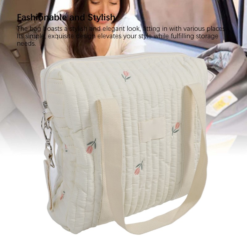 Baby Stroller Storage Bag Large Capacity Multifunctional Cotton Stroller Hanging