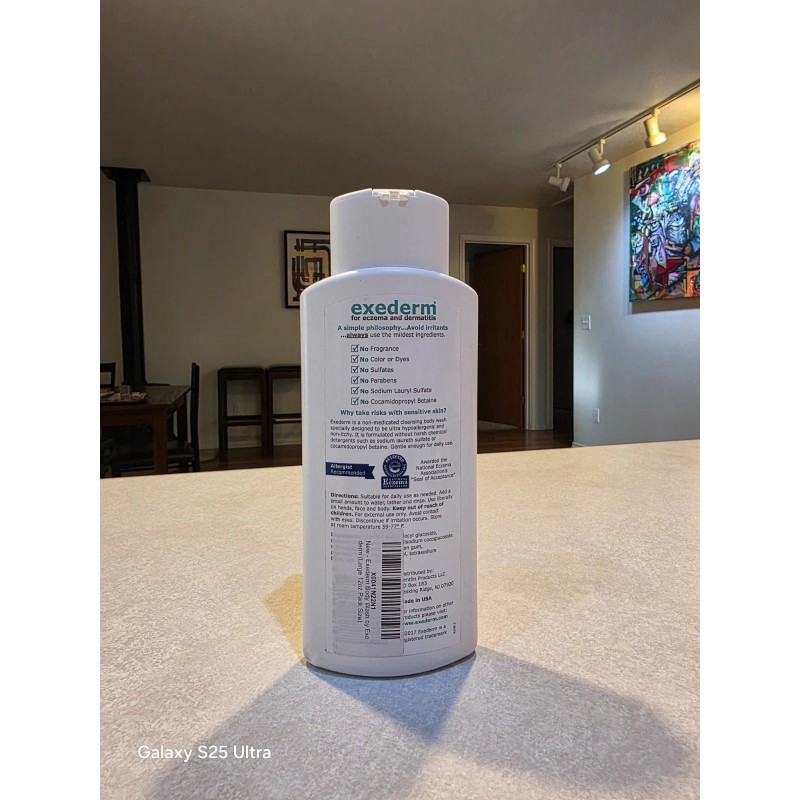 Exederm eczema care daily body wash 12oz