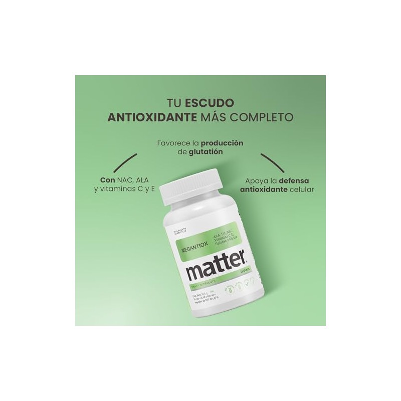 Matter MegAntiox Multivitaminico | NAC, Ácido Alfa Lipoico Bio-Enhanced, I3C,