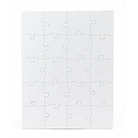 12 Blank Jigsaw Puzzles – 10.25 x 13.25 Inch, 20 Pieces Each – Hygloss DYI Party invites, Perfect for Decorating, Kids' Activities, Arts & Crafts or Party Favors - Puzzle Pieces to Draw On for Crafts