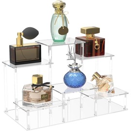 Duvinin Acrylic Figure Display Stage Hinadan Figure Stand Acrylic Display Stand, 6 Rows, Large Size