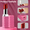 Red Cute Lipstick Lighter, Soft Flame Refillable, Adjustable Open Flame