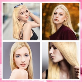 Beauty7, 50 Pieces, 0.5 g / Strands Micro Ring Extensions Human Hair, 0.5 g, Real Hair Strands, Remy Human, Hair Extensions, Hair Thickening 50cm