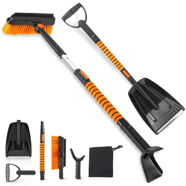 HAOYOO HAOYOO 39'' Ice Scraper with Snow Brush for Car