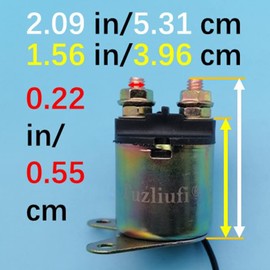 Tuzliufi Starter Relay Solenoid for Honda GX160 GX200 GX 160 220 5.5HP 6.5HP 31200-ZA0-701 31200ZA0701 31200 ZA0 701 Engine Generator New Z301