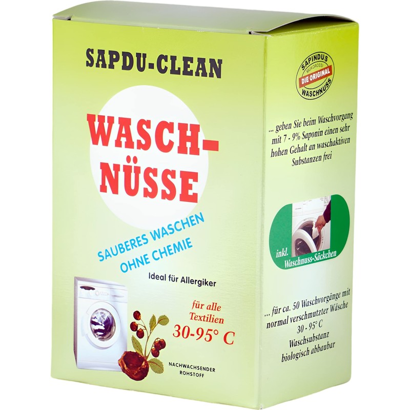 Waschnuss Sapindus Mukorossi Allergiekergeeignet 100% biologisch natürlich Waschmittel 250g Waschnüsse
