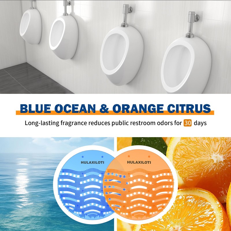 Urinal Screen Deodorizer(50 pack), Anti-Splash Urinal Screens Cakes with Long-Lasting