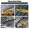 CWSDXM Fishing Landing Net Trout Net Replacement Netting with Rubber
