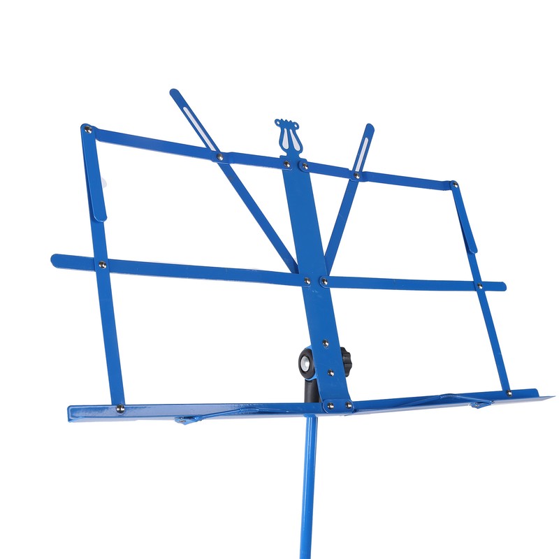 Small Music Stand Metal Portable Shelf Easy Assemble Lift Fold
