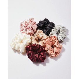 ASZTRIK Soft Luxury Satin Scrunchies for women girls | PACK OF 12 | Scrunchy for Thick Hair Silk Pastel colors, Hair Ties combo, Anti-Hair-Breakage, Hair Scrunchie Set for Girls, Women, Mom, Sister