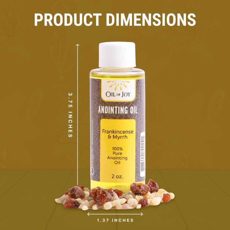Swanson Christian Products Frankincense and Myrrh Anointing Oil 2 Oz