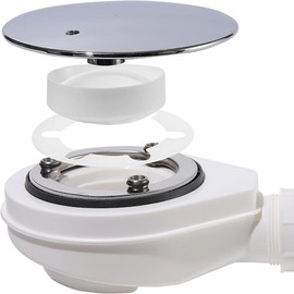 Ginddy Shower Drain Hair Catcher Set - 40mm PP Bath & Kitchen Hair Strainer with Immersion Pipe Compatible with 6960/6961/6962/6963 Anti-Clog Drain Filter & Hair Trap