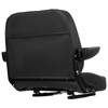 WUSILILU Adjustable Forklift Seat with Armrest, Driver Side Tractor Seat,