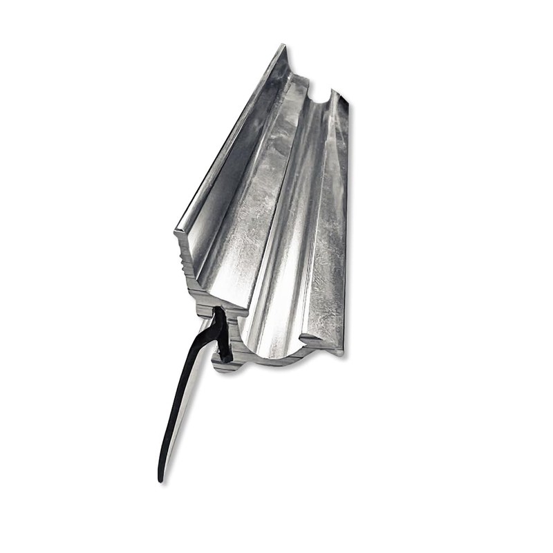 Gray Vinyl Framed Shower Door Drip Sweep Wipe Seal Angled