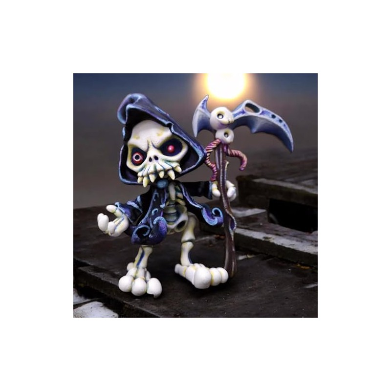Articulated Grim Reaper Figurine – Gothic Horror Desk Collectible for