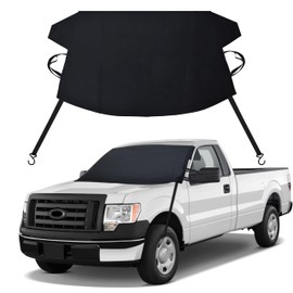 EcoNour Windshield Snow Cover Compatible with Ford F150 – F450 | Windshield Cover for Ice and Snow Truck | Enhanced 600D Oxford Fabric Frost Cover | Water, Heat & Sag-Proof Windshield Cover