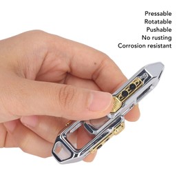 2023 New Magnetic Metal Fidget, Magnetic Fidget Slider, ADHD Push Slider, Metal Press Click Anxiety Stress Relief Fidget for Adult, Gifts for Boyfriend and Father