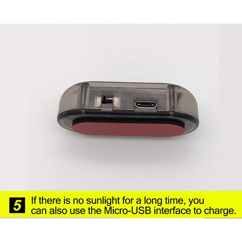 Car Alarm LED Light Solar Security Warning Dummy System Anti-theft