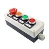 Nxtop Red Yellow Green Momentary Switch, Red Mushroom Emergency Stop