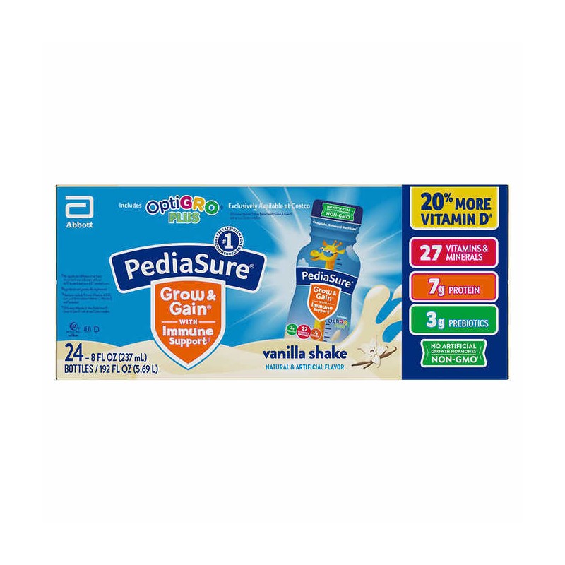 PediaSure OptiGRO Plus Kids Shake 8 fl oz., 24-count ,