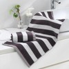 sense gnosis Brown Striped Hand Towel Soft and Absorbent 100%