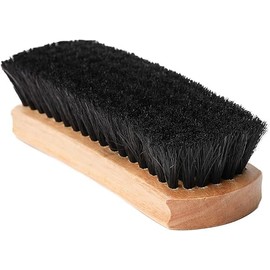 Professional Shine Brush. for Boots and Shoes Brush Buffer Dark Bristles, 8" - Pack of 2 (1 Light & 1 Dark)