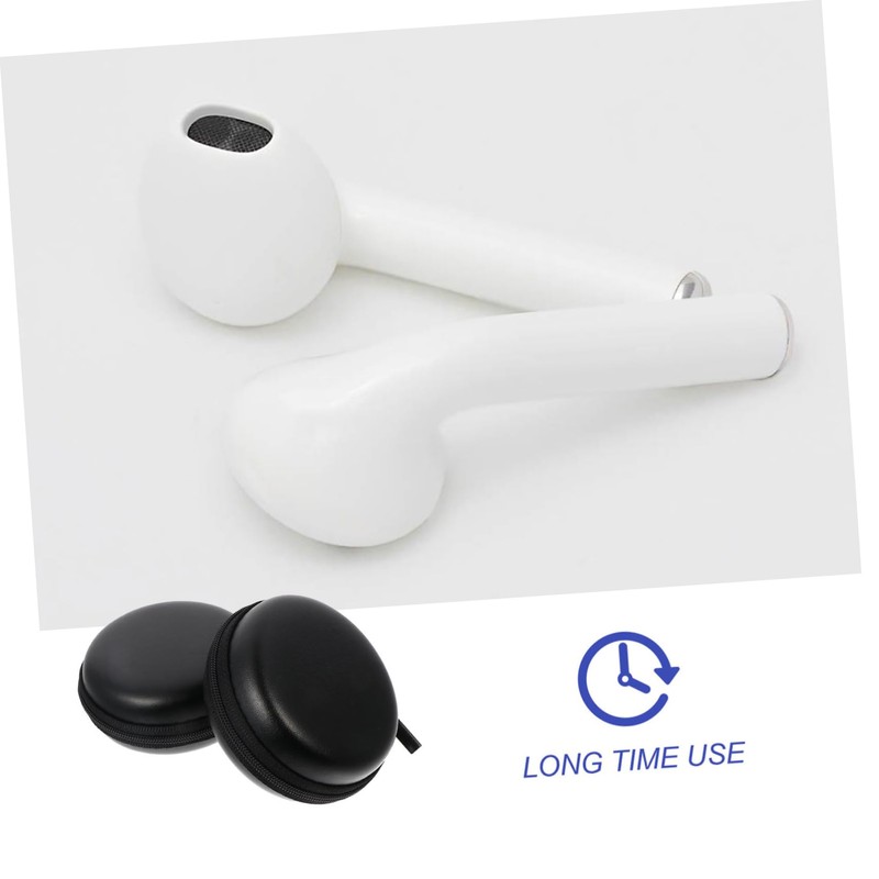 DOITOOL Headphone Case Earphone Storage Bag Round Shape Metal Zipper
