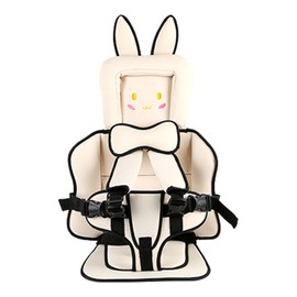 Baby Seat Chair Portable Car Safety Cushion Breathable Kids Sitting Mattress for Children Under 12 Years Old Beige Color Rabbit