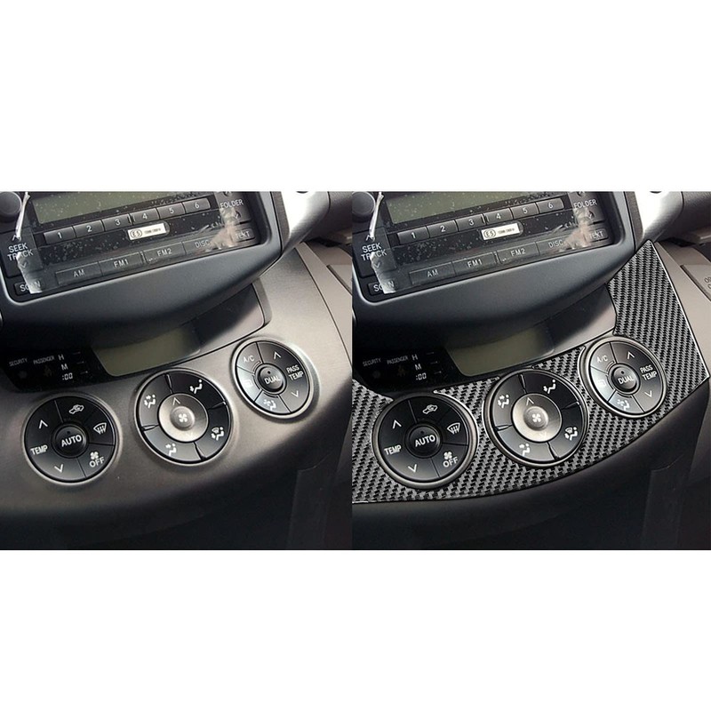 NVCNX Real Premium Carbon Fiber Compatible with Toyota RAV4 2006
