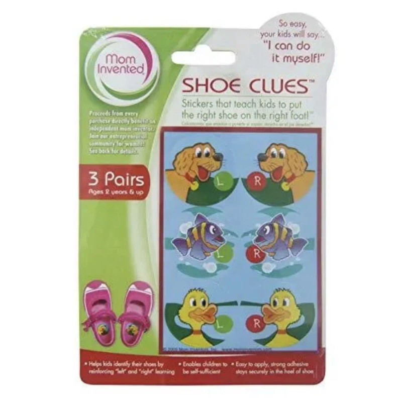Mom Invented Clues-for Learning Left & Right Shoes