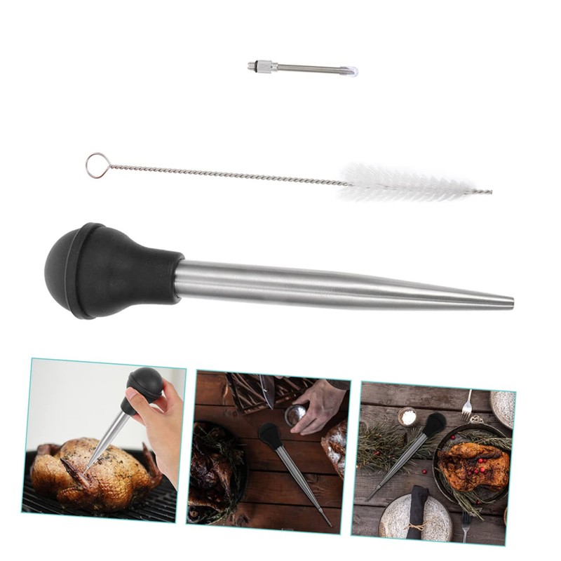 Ciieeo pcs Seasoning Injector with Bulb Marinade for Flavoring Chicken