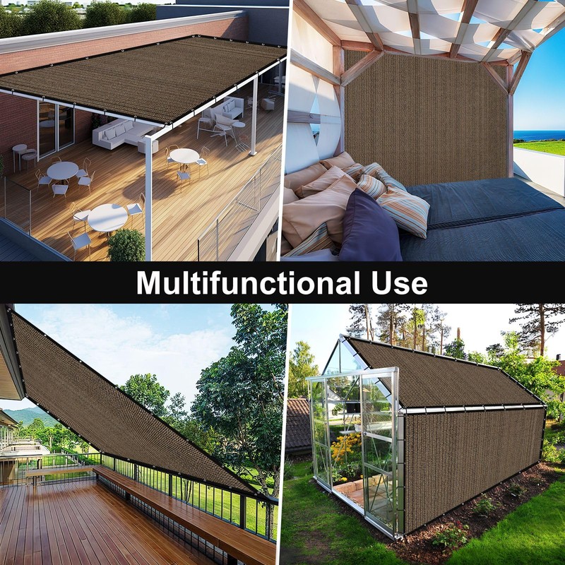 Artpuch 90% Sun Shade Cloth, 8 x 10 FT Pergola