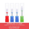 MELODYSUSIE Nail Drill Bits Set Ceramic Safety Professional 3/32 Inches