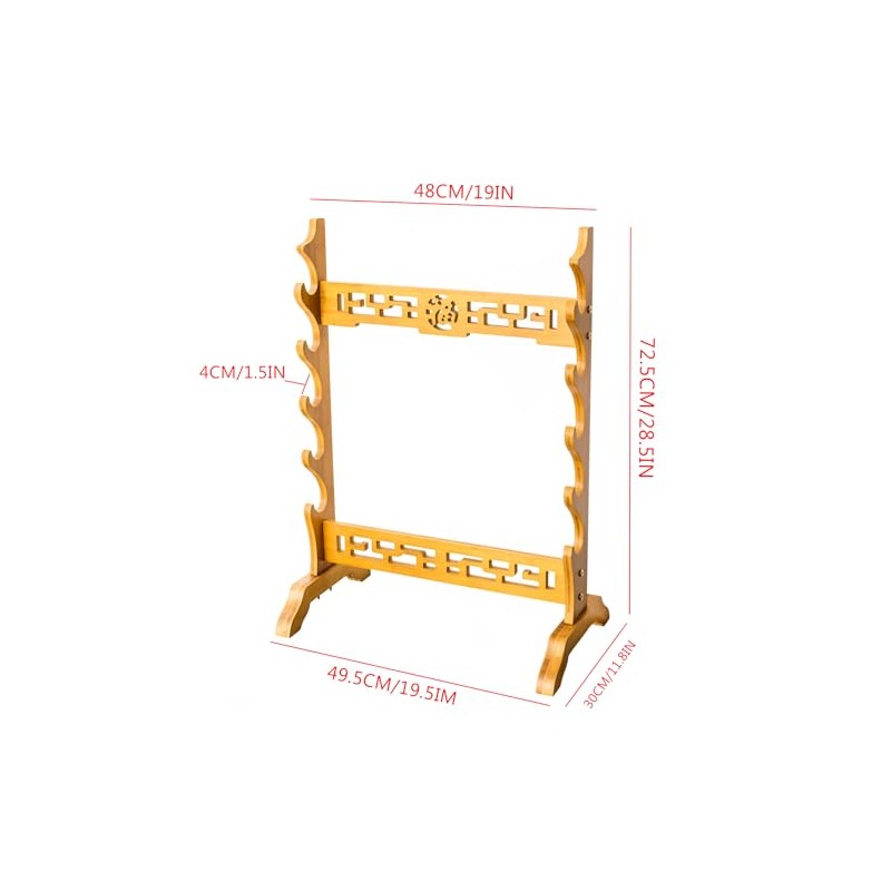 FOXSMZZ Sword Holder Katana Multi-layer floor standing sword stand Katana