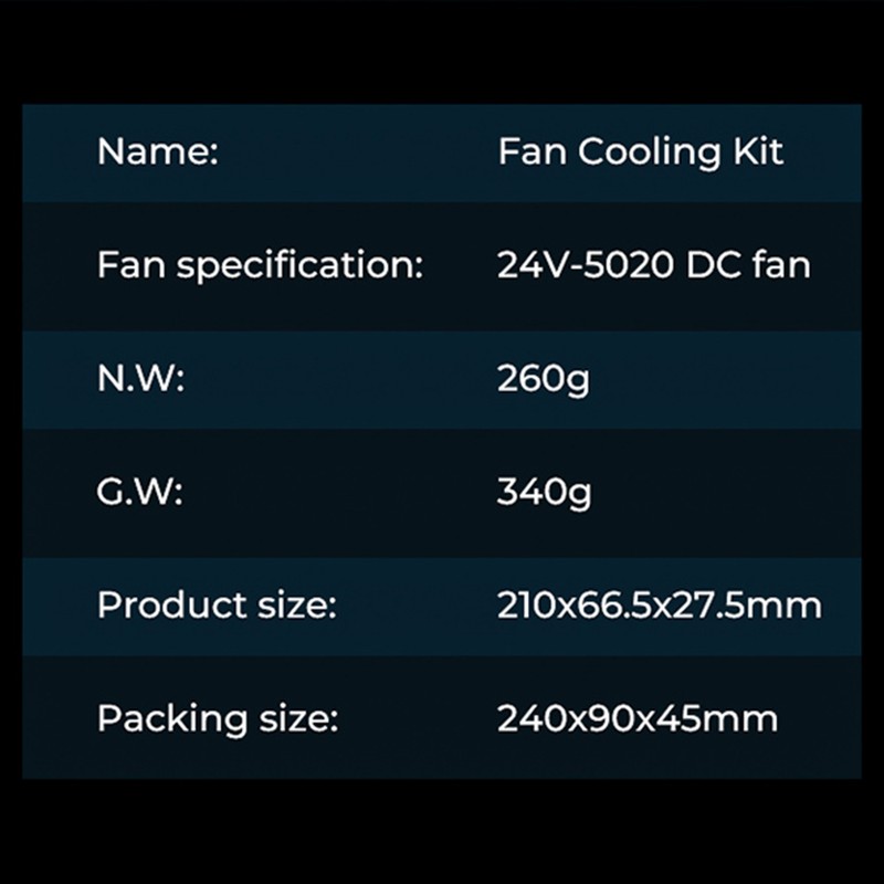 Creality Fan Cooling Kit Fast Heat Dissipation for High-speed Printing